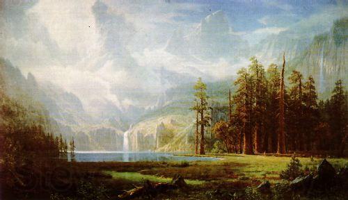 Albert Bierstadt Grandeur of the Rockies Spain oil painting art